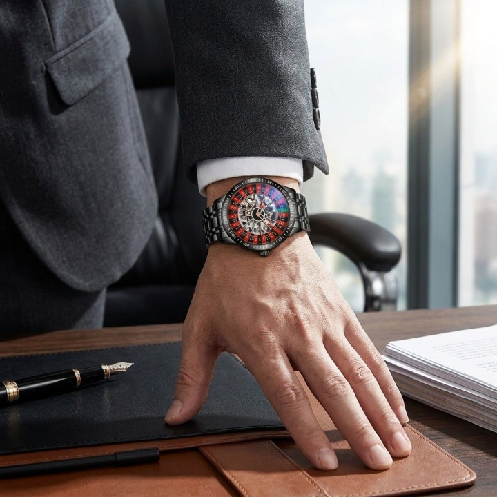 Reloj G-force At9835 Automatico Ruleta + Estuche Premium
