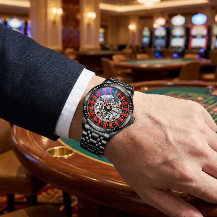 Reloj G-force At9835 Automatico Ruleta + Estuche Premium