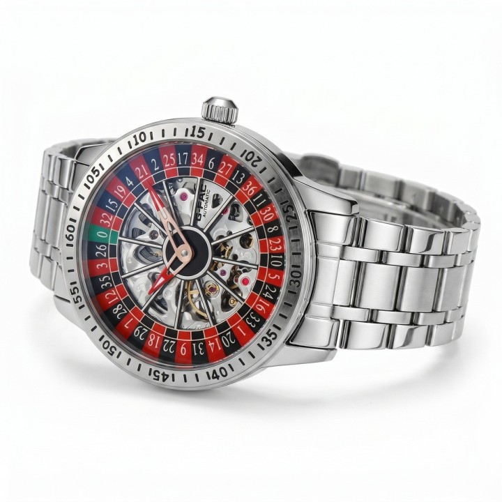 Reloj G-force At9835 Automatico Ruleta + Estuche Premium