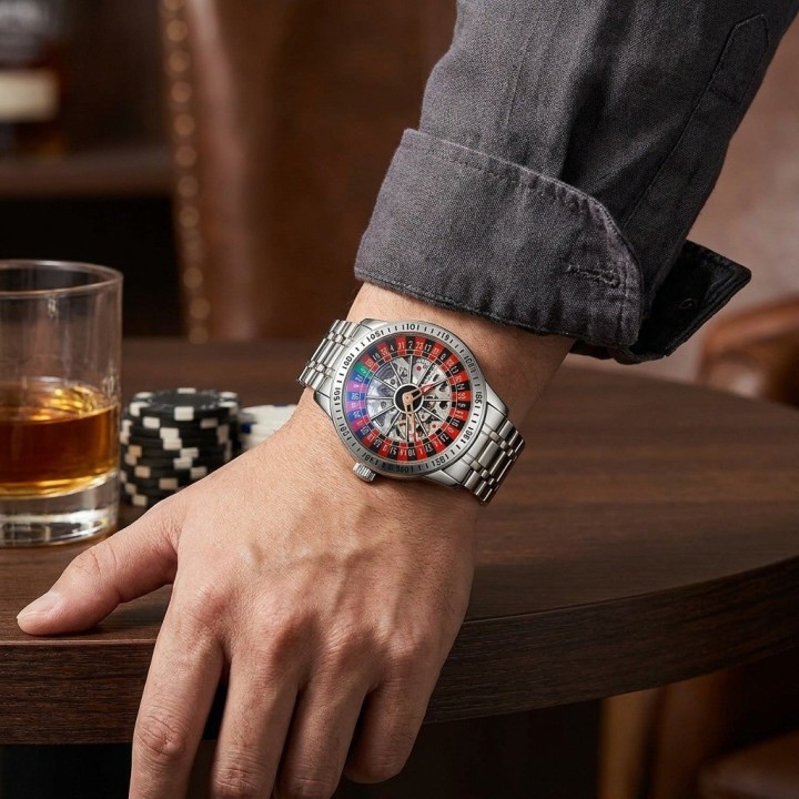 Reloj G-force At9835 Automatico Ruleta + Estuche Premium