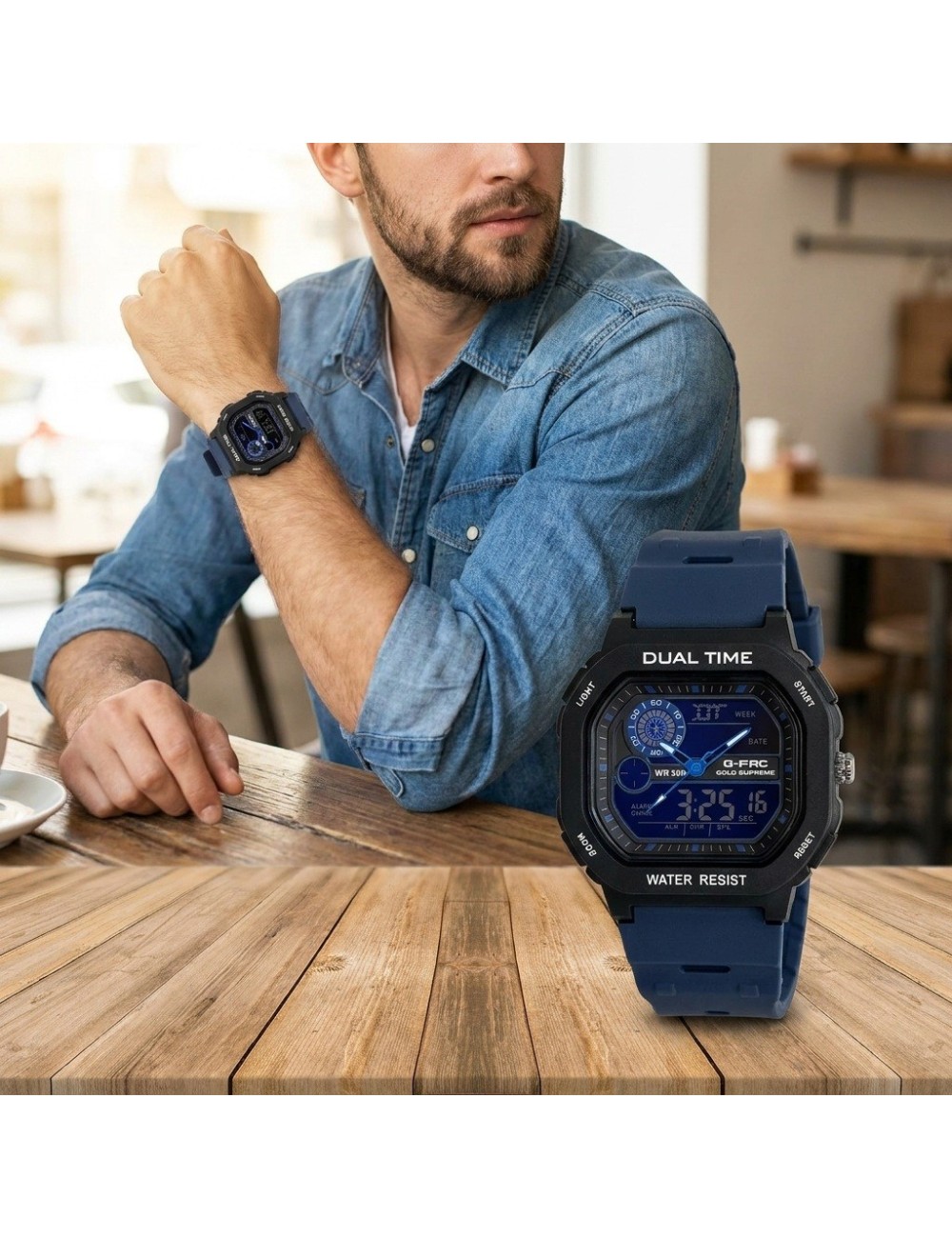 Reloj G-force Ak25175 Digital Deportivo + Estuche Premium