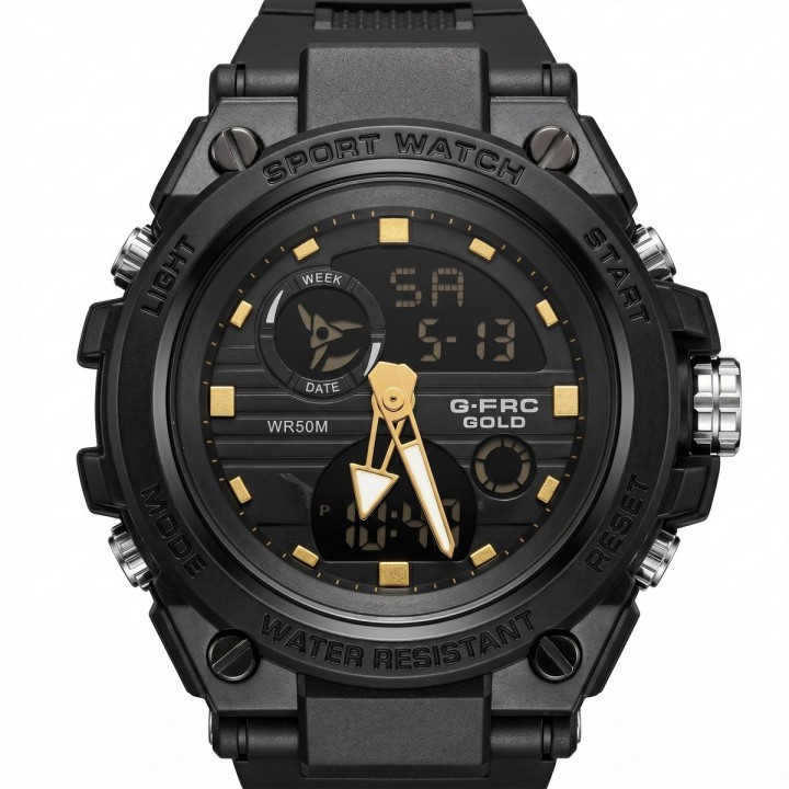 Reloj G-force Ak24168 Doble Hora Deportivo + Estuche Premium