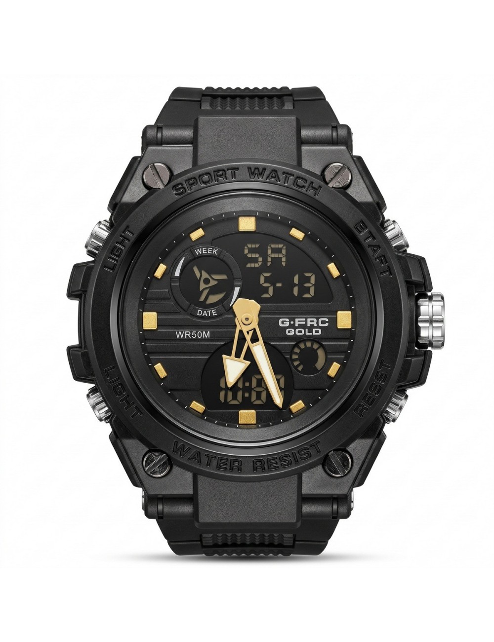 Reloj G-force Ak24168 Doble Hora Deportivo + Estuche Premium