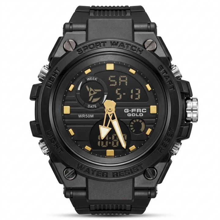 Reloj G-force Ak24168 Doble Hora Deportivo + Estuche Premium