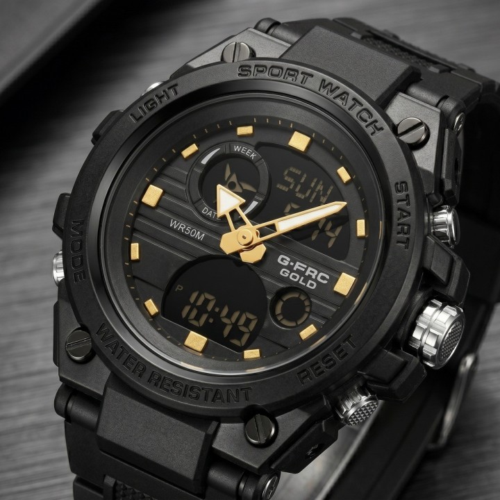 Reloj G-force Ak24168 Doble Hora Deportivo + Estuche Premium