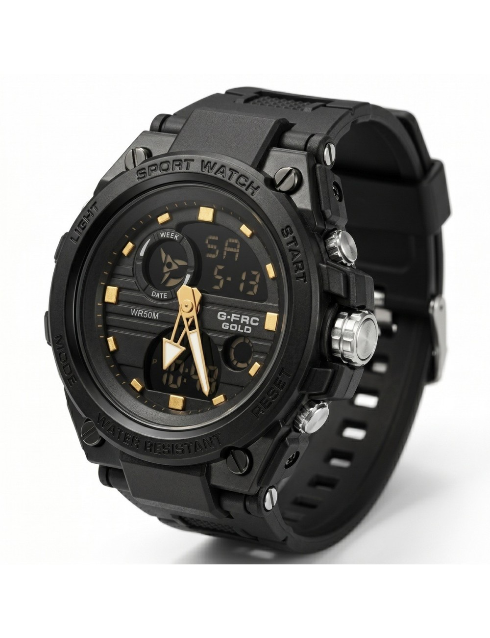 Reloj G-force Ak24168 Doble Hora Deportivo + Estuche Premium