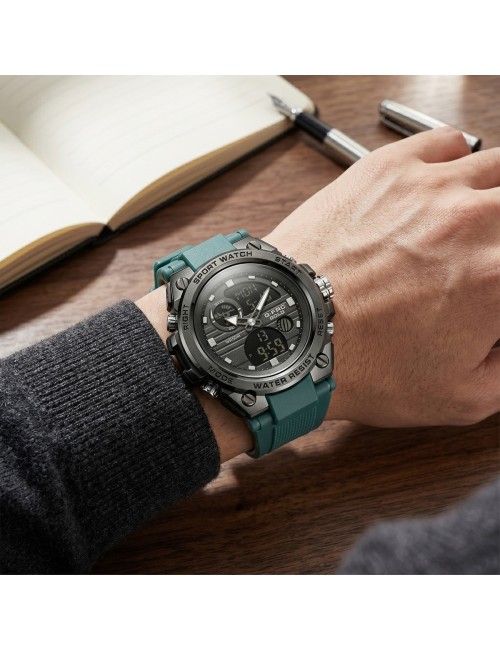 Reloj G-force Ak24168 Doble Hora Deportivo + Estuche Premium