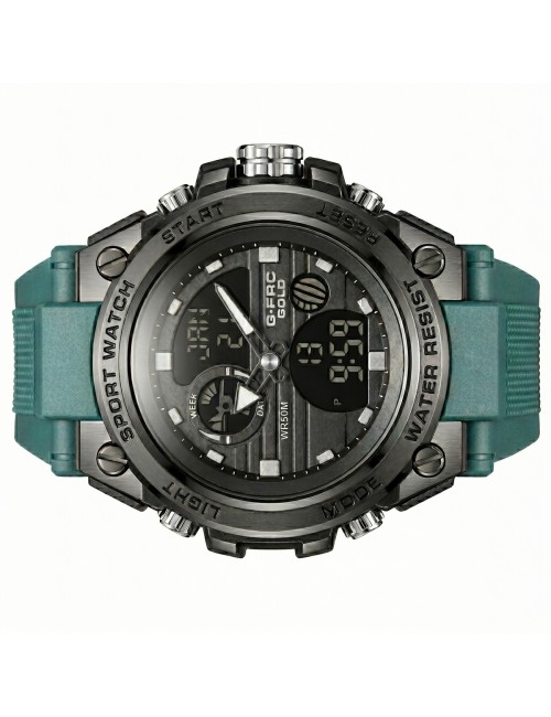 Reloj G-force Ak24168 Doble Hora Deportivo + Estuche Premium