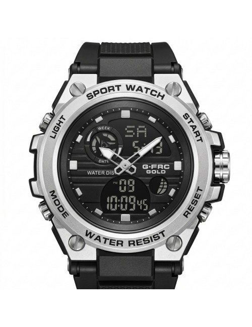 Reloj G-force Ak24168 Doble Hora Deportivo + Estuche Premium