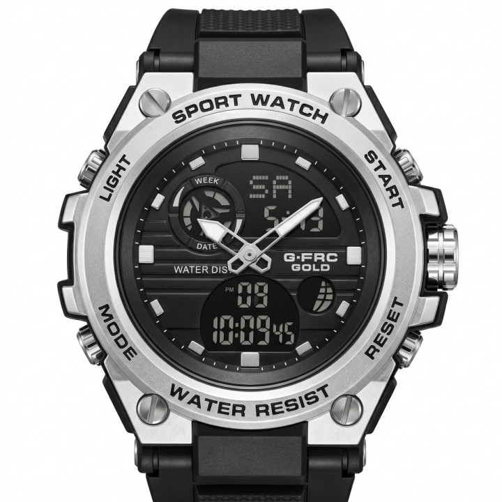Reloj G-force Ak24168 Doble Hora Deportivo + Estuche Premium