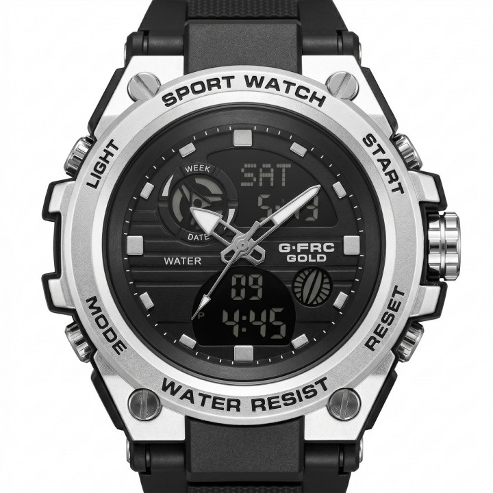 Reloj G-force Ak24168 Doble Hora Deportivo + Estuche Premium