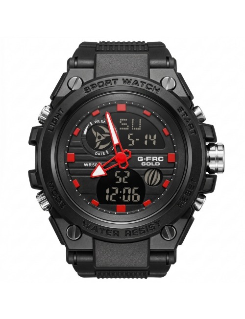 Reloj G-force Ak24168 Doble Hora Deportivo + Estuche Premium