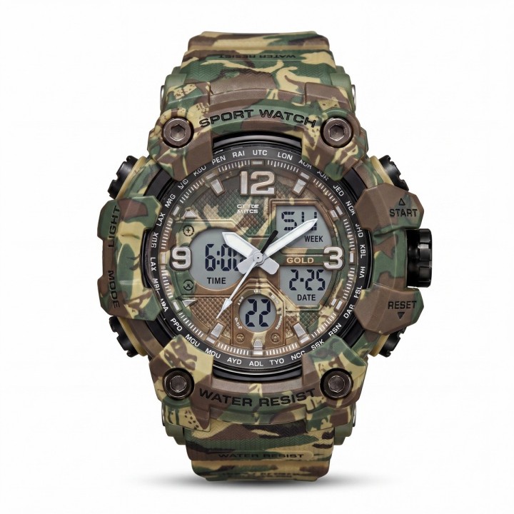 Reloj G-force Ak20177-c2 Digital Camuflado + Estuche Premium