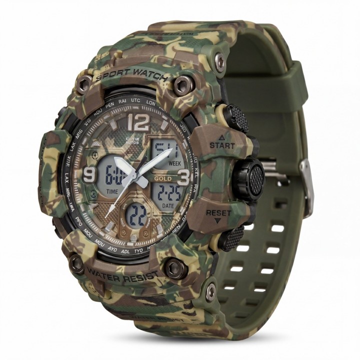 Reloj G-force Ak20177-c2 Digital Camuflado + Estuche Premium