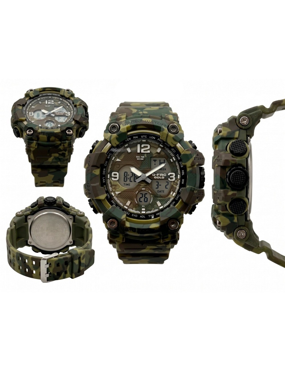 Reloj G-force Ak20177-c2 Digital Camuflado + Estuche Premium