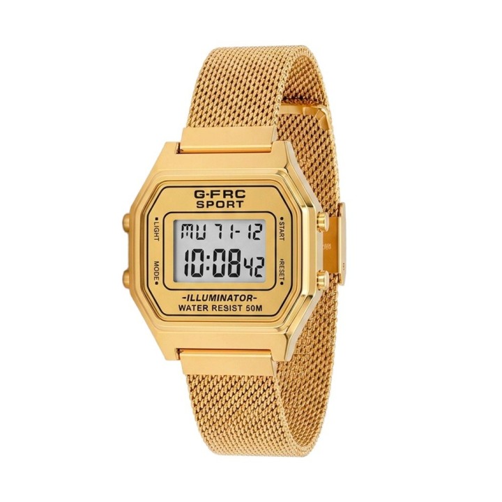Reloj G-force A19149-m Digital Retro Dama + Estuche Premium