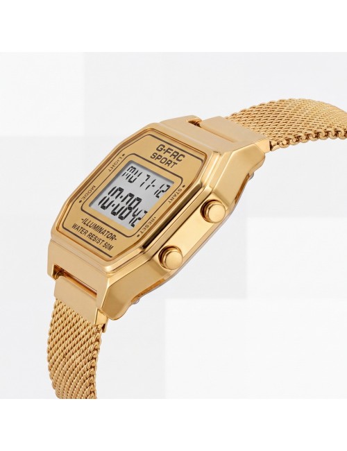Reloj G-force A19149-m Digital Retro Dama + Estuche Premium