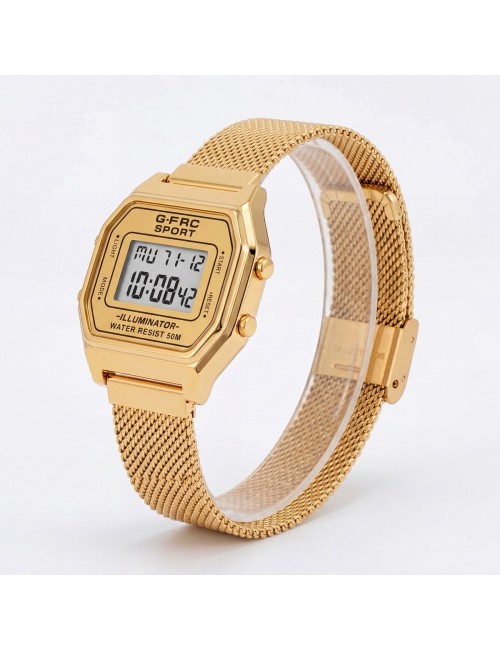 Reloj G-force A19149-m Digital Retro Dama + Estuche Premium
