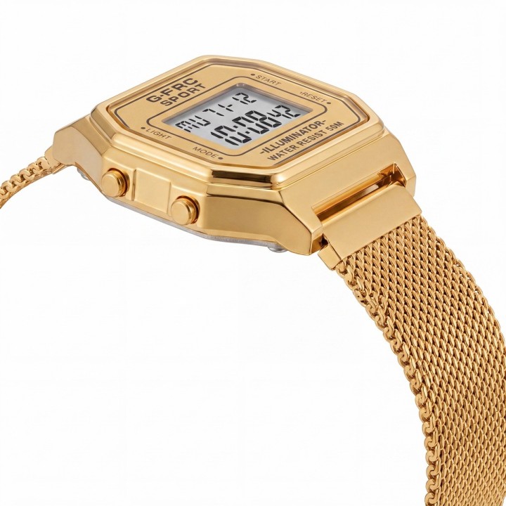 Reloj G-force A19149-m Digital Retro Dama + Estuche Premium