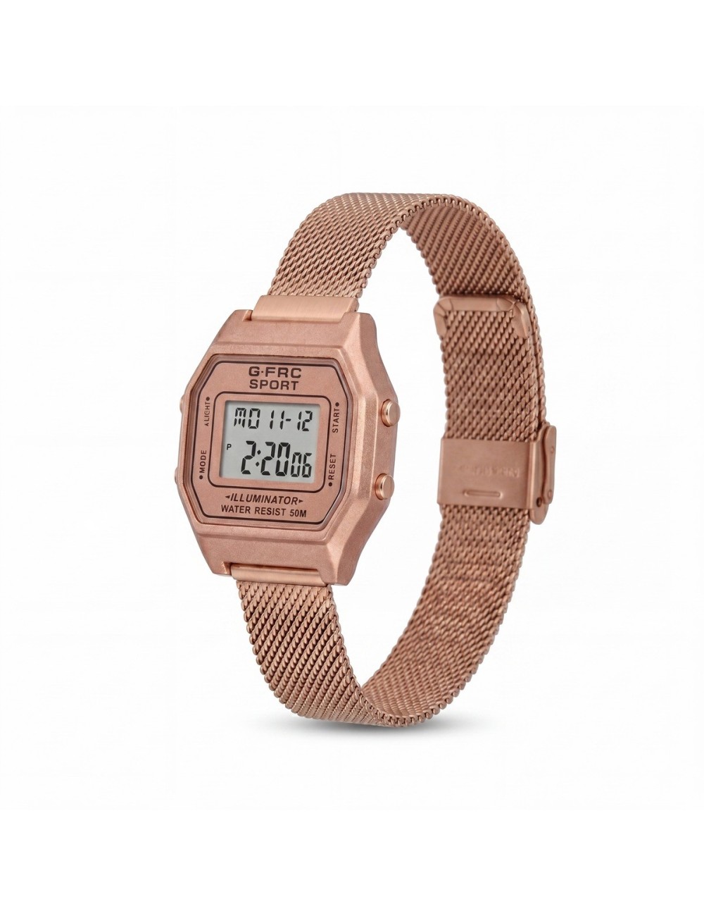 Reloj G-force A19149-m Digital Retro Dama + Estuche Premium