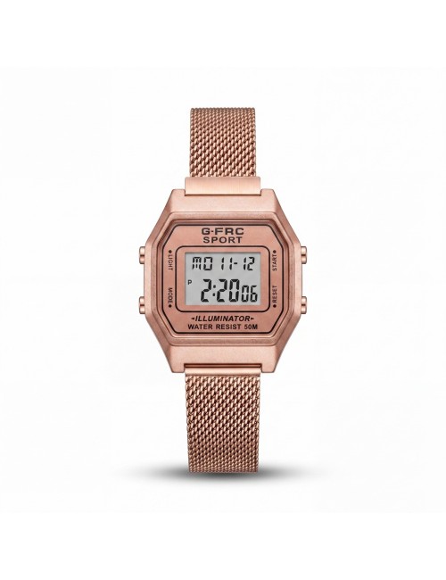 Reloj G-force A19149-m Digital Retro Dama + Estuche Premium