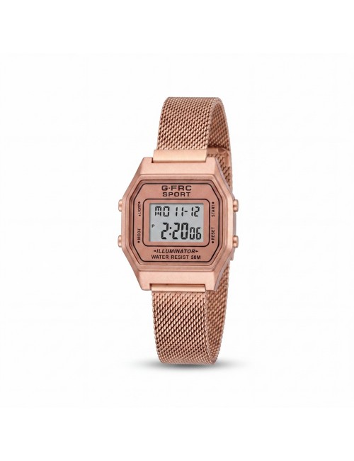 Reloj G-force A19149-m Digital Retro Dama + Estuche Premium