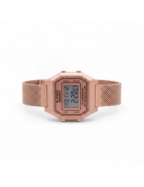 Reloj G-force A19149-m Digital Retro Dama + Estuche Premium