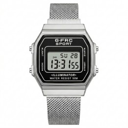 Reloj G-force A19149-m Digital Retro Dama + Estuche Premium