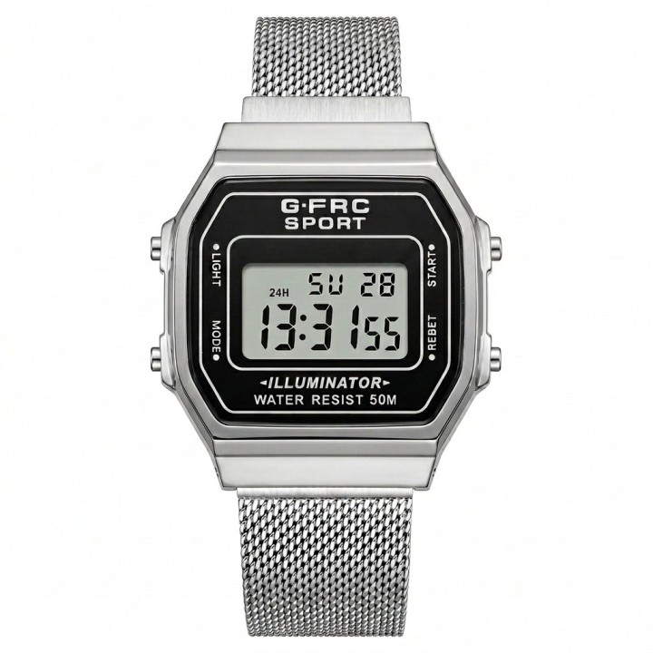 Reloj G-force A19149-m Digital Retro Dama + Estuche Premium