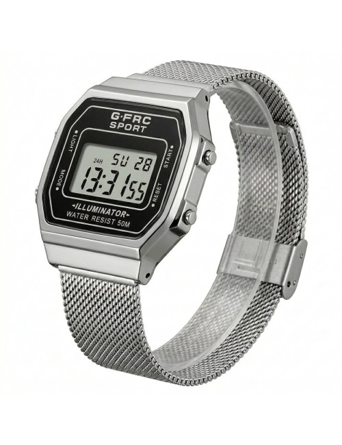 Reloj G-force A19149-m Digital Retro Dama + Estuche Premium