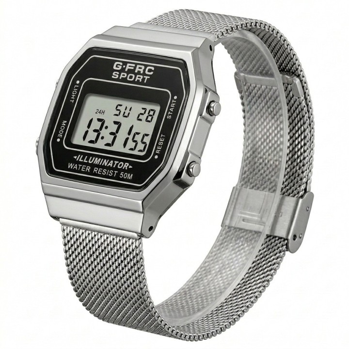 Reloj G-force A19149-m Digital Retro Dama + Estuche Premium