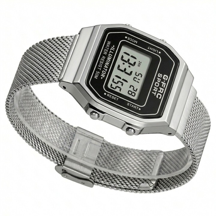 Reloj G-force A19149-m Digital Retro Dama + Estuche Premium