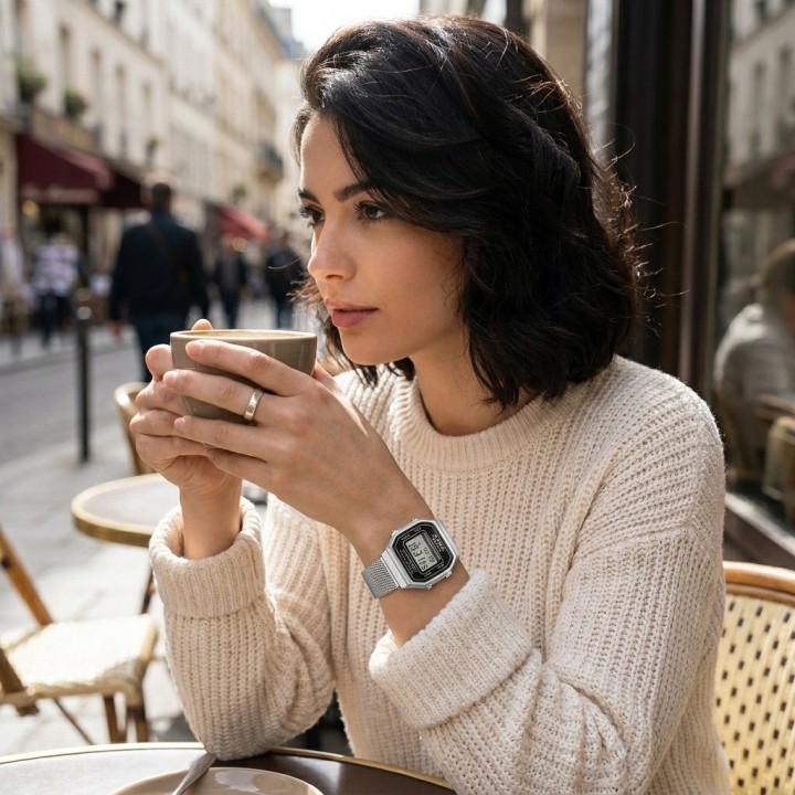 Reloj G-force A19149-m Digital Retro Dama + Estuche Premium