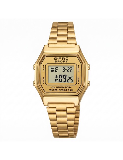 Reloj G-force A19149 Digital Retro Dama + Estuche Premium