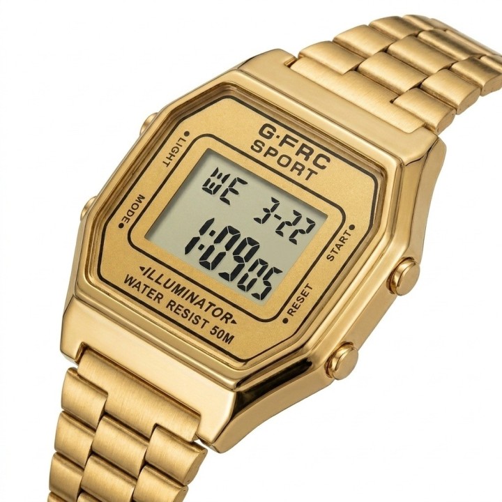 Reloj G-force A19149 Digital Retro Dama + Estuche Premium