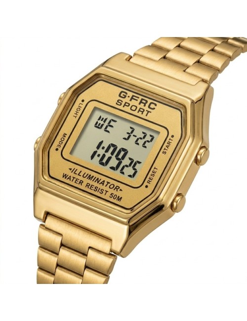 Reloj G-force A19149 Digital Retro Dama + Estuche Premium