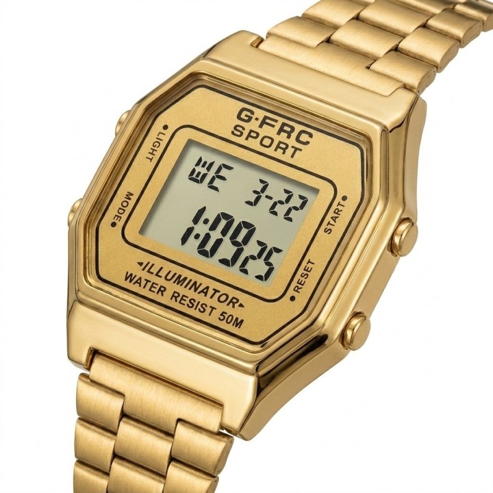 Reloj G-force A19149 Digital Retro Dama + Estuche Premium