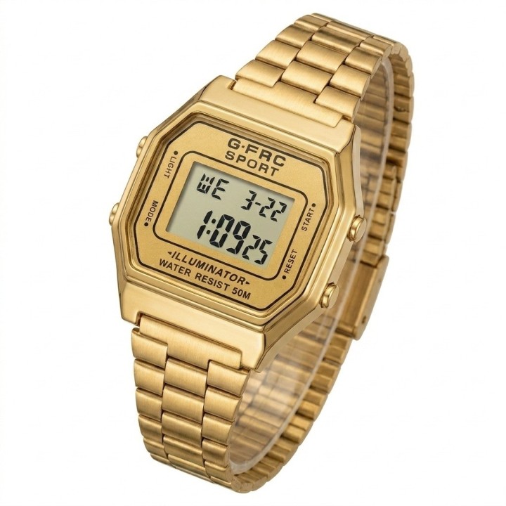 Reloj G-force A19149 Digital Retro Dama + Estuche Premium