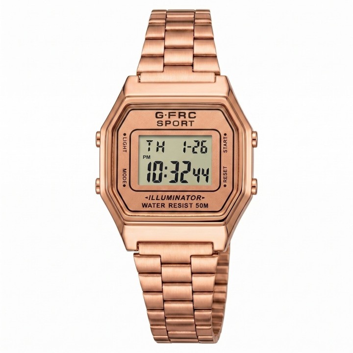 Reloj G-force A19149 Digital Retro Dama + Estuche Premium