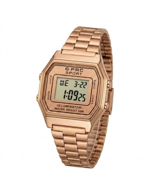 Reloj G-force A19149 Digital Retro Dama + Estuche Premium