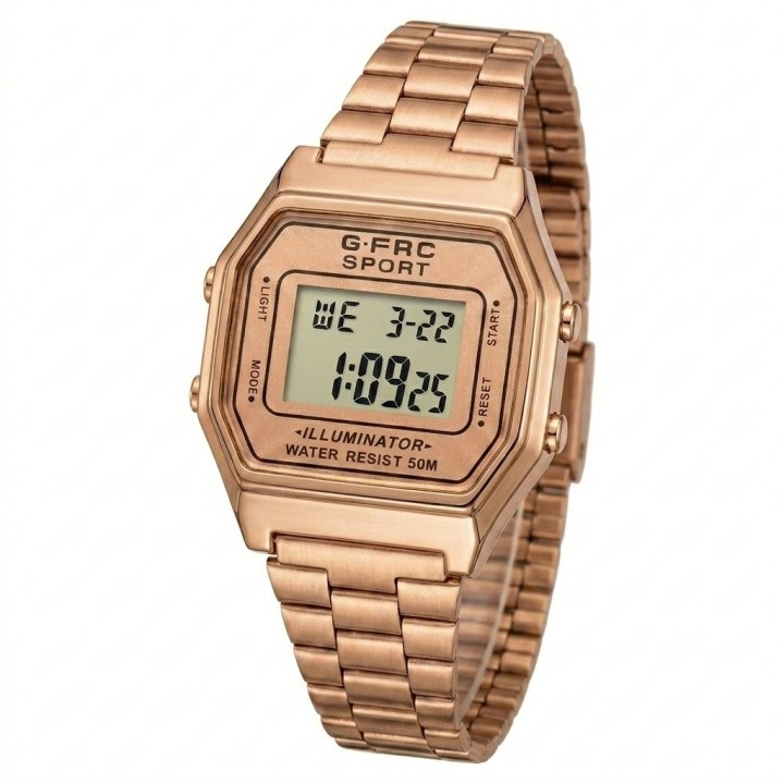 Reloj G-force A19149 Digital Retro Dama + Estuche Premium