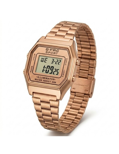 Reloj G-force A19149 Digital Retro Dama + Estuche Premium