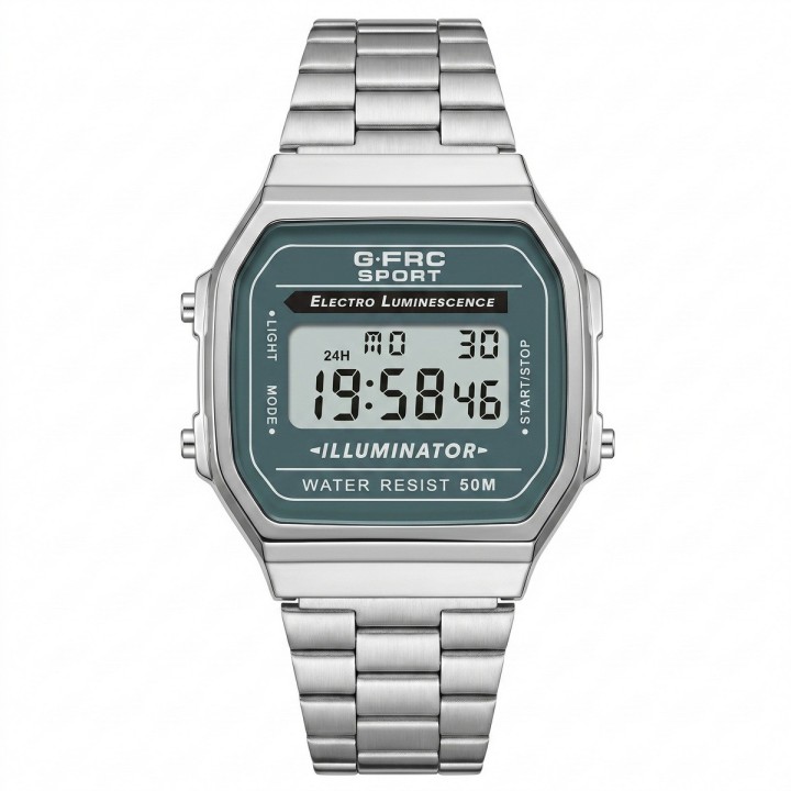 Reloj G-force A19148 Digital Retro Dama + Estuche Premium