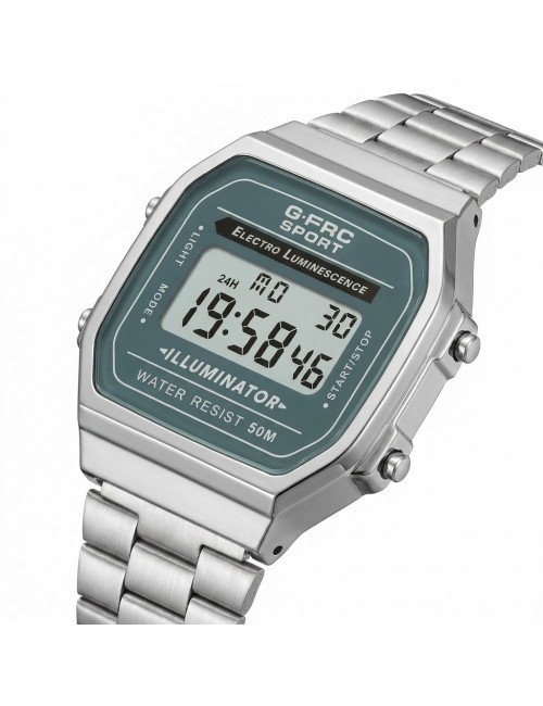 Reloj G-force A19148 Digital Retro Dama + Estuche Premium