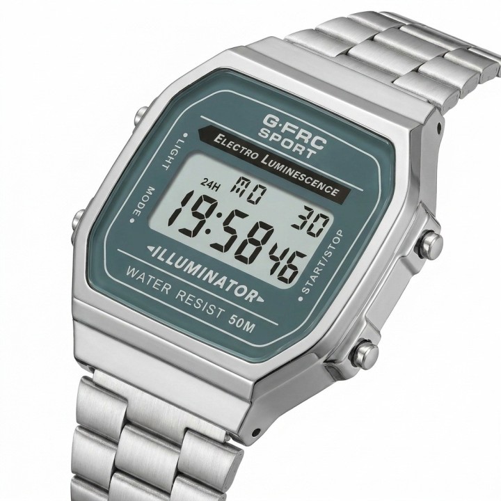 Reloj G-force A19148 Digital Retro Dama + Estuche Premium