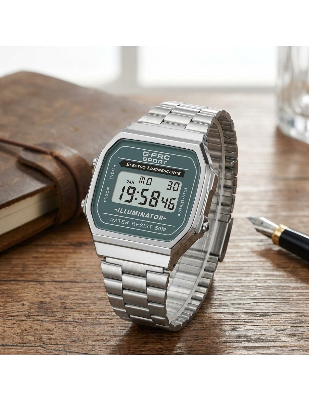 Reloj G-force A19148 Digital Retro Dama + Estuche Premium