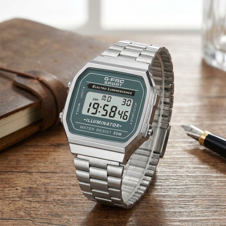 Reloj G-force A19148 Digital Retro Dama + Estuche Premium