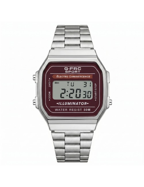 Reloj G-force A19148 Digital Retro Dama + Estuche Premium