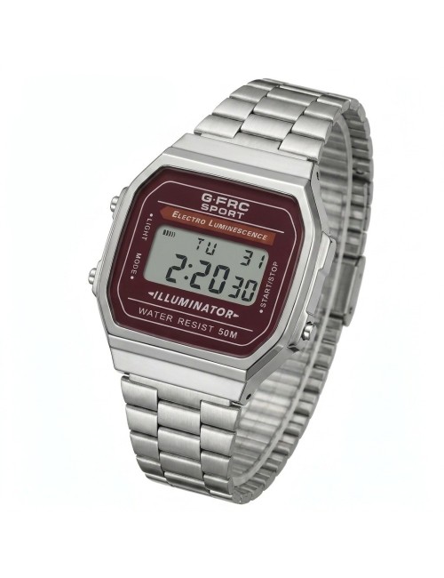 Reloj G-force A19148 Digital Retro Dama + Estuche Premium