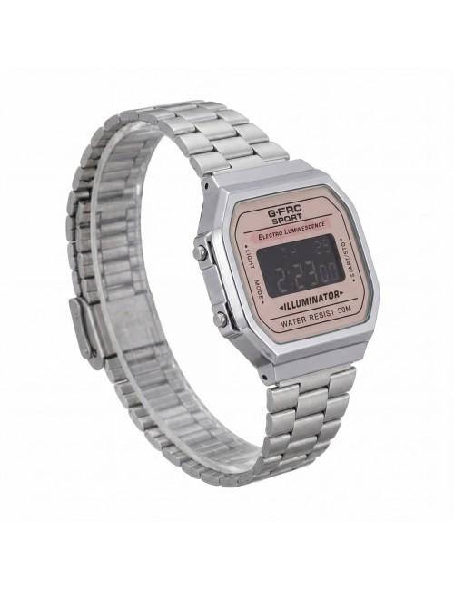 Reloj G-force A19148 Digital Retro Dama + Estuche Premium